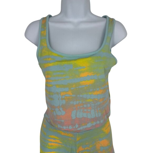 Puma Womens Tie-Dye Tank Top & Shorts Set Multicolor Size M - Picture 2 of 8